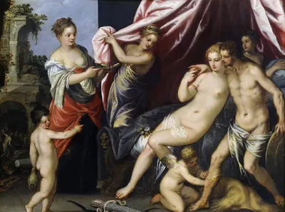 Venus and Mars by Hans Rottenhammer, 1604 — digital art print download