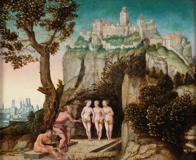 The Judgement of Paris by Hans Schöpfer the Elder — digital art print download