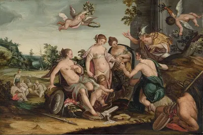 The Judgement of Paris by Ганс фон Ахен — digital art print download