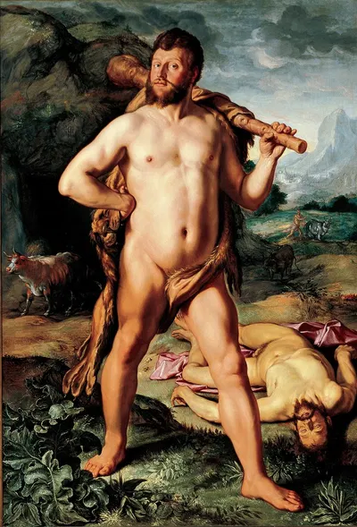 Hercules and Cacus by Hendrick Goltzius, 1613 — digital art print download