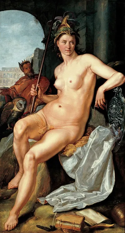 Minerva by Hendrick Goltzius — digital art print download