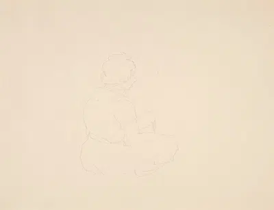 Woman Seated on Beach, probably in Provincetown by Charles Demuth, 1934 — digital art print download