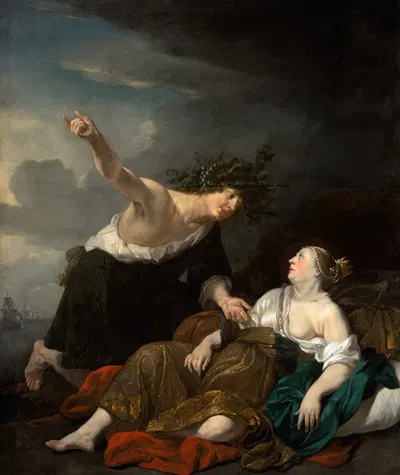 Bacchus And ariadne by Якоб Ван Лоо, 1650 — digital art print download