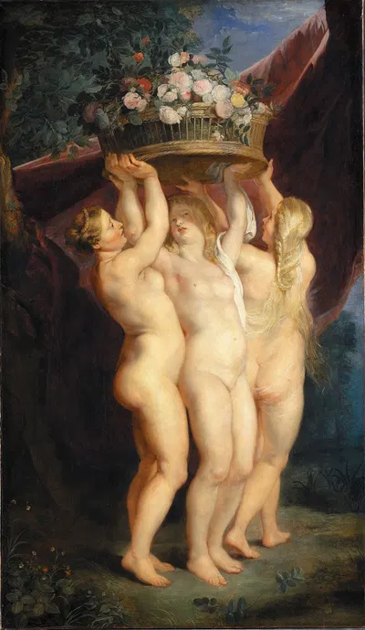 The Three Graces by Ян Брейгель младший — digital art print download