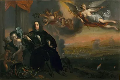 Allegory of Cornelis De Witt (1623-1672) As Instigator of The Victory At Chatham in 1667 by Jan De Baen, 1623-1672 —…