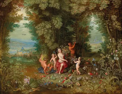 An Allegory of Earth by Ян ван Кессель Младший — digital art print download