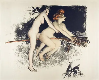 Witches by Жан Вебер, 1900 — digital art print download