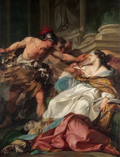 The Death of Harmonia by Жан Батист Мари Пьер — digital art print download