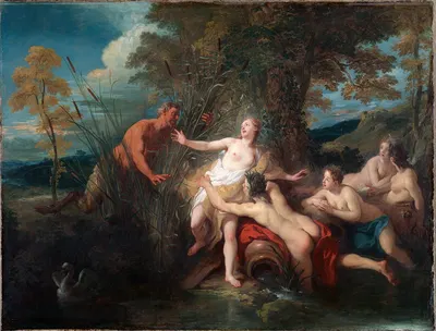 Pan and Syrinx by Жан-Франсуа де Труа, 1720 — digital art print download