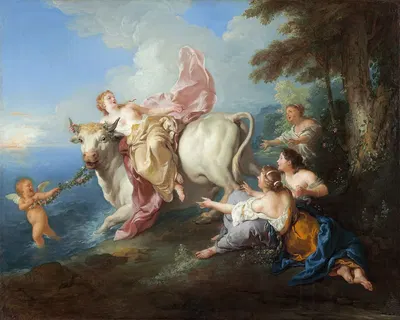 The Abduction of Europa by Жан-Франсуа де Труа, 1716 — digital art print download