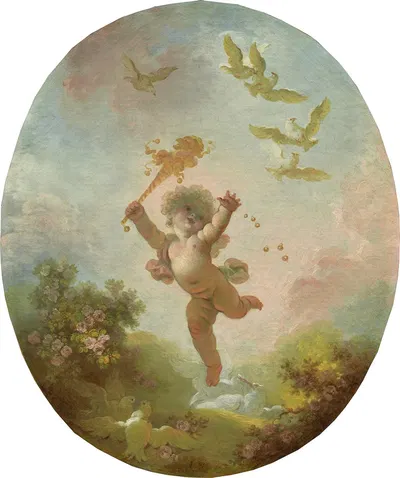 Love As Folly by Жан-Оноре Фрагонар — digital art print download