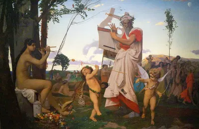 Anacréon Bacchus Et L'amour by Жан-Леон Жерома — digital art print download