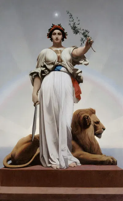 La République by Жан-Леон Жерома, 1848 — digital art print download