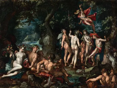 The Judgment of Paris by Иоахим Втеваль, 1602 — digital art print download