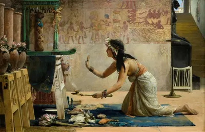 The Obsequies of An Egyptian Cat by Джон Рейнхард Вегелин, 1886 — digital art print download