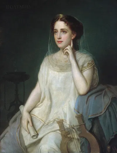 Polyhymnia by Джузеппе Фаньяни, 1869 — digital art print download