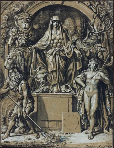 Diana of Ephesus as Allegory of Nature by Иосиф Вернер, 1675–1685 — digital art print download