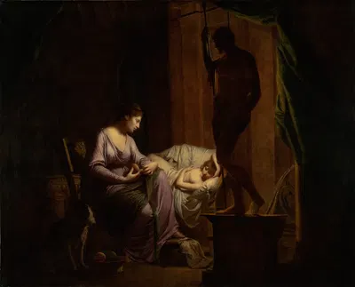 Penelope Unraveling Her Web by Джозеф Райт из Дерби, 1783–1784 — digital art print download