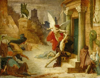 The Plague in Rome by Жюль Эли Делаunay, 1869 — digital art print download