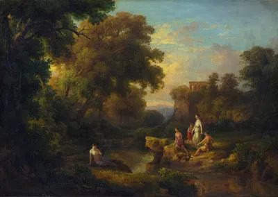 Diana and Her Nymphs by Károly Markó, 1853 — digital art print download
