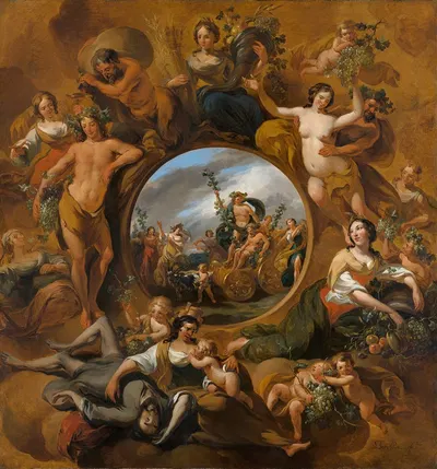 Allegory of Autumn by Nicolaes Pietersz. Berchem — digital art print download