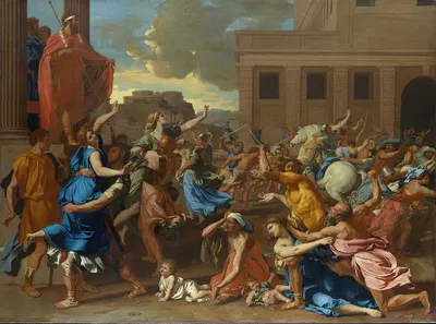 The Abduction of The Sabine Women by Николя Пуссен — digital art print download