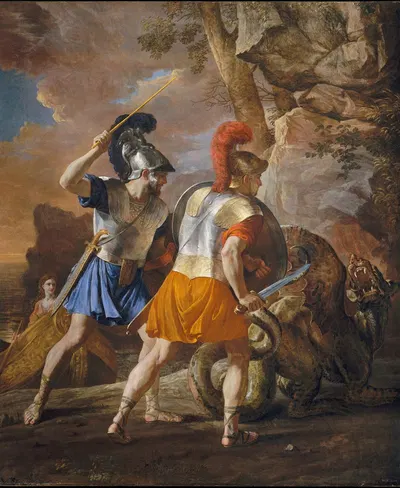 The Companions of Rinaldo by Николя Пуссен — digital art print download