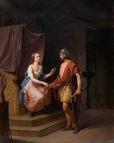 Heimdal Returns Brisingamen to Freya by Нильс Андрессон, 1846 — digital art print download