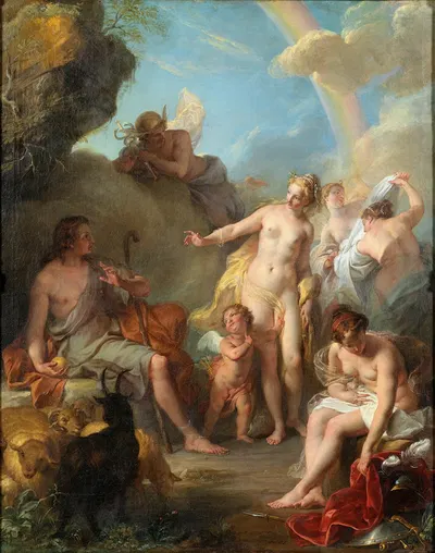 The Judgement of Paris by Noël Nicolas Coypel, 1728 — digital art print download