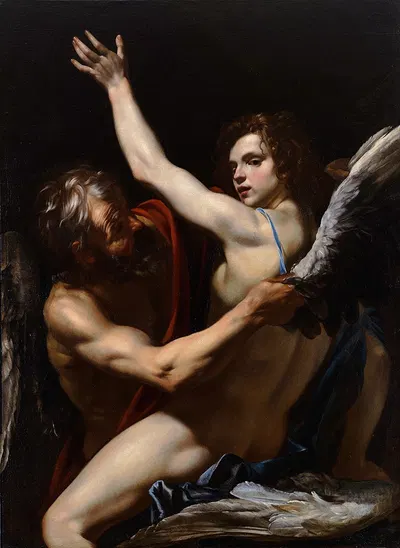 Daedalus and Icarus by Orazio Riminaldi — digital art print download