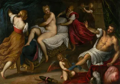 Venus and Mars by Якопо Пальма юный, 1605–1609 — digital art print download