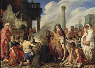 Dido's Sacrifice to Juno by Pieter Lastman, 1630 — digital art print download
