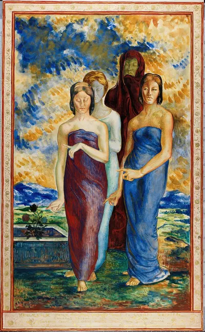 Allegorical Figures by Рене Пиот — digital art print download