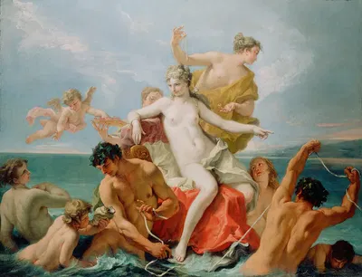 Triumph of The Marine Venus by Себастьяно Риччи, 1713 — digital art print download