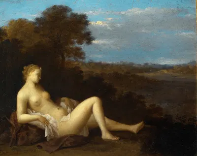 Resting Diana by Toussaint Gelton, 1660 — digital art print download