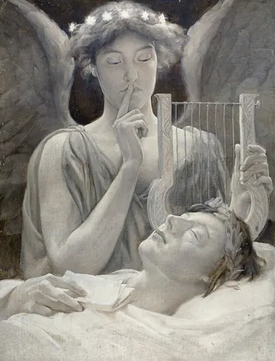 Keats’ Last Sonnet by Уилл Хикок Лоу, 1887 — digital art print download