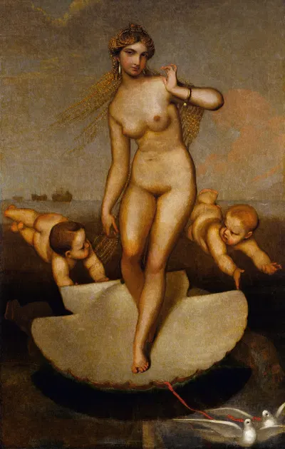 Venus Guiding Eneas and The Trojans To The Latin Shore by William Page, 1862 — digital art print download