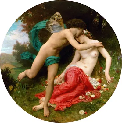 Flora And Zephyr by Уильям Бугеро, 1875 — digital art print download