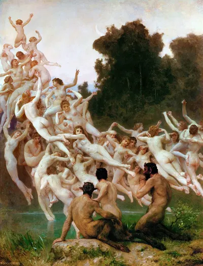 Les Oréades by Уильям Бугеро, 1902 — digital art print download