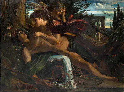 Venus Mourning Adonis by Achilles Forcart — digital art print download