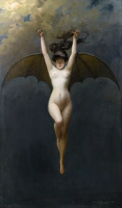 The Bat-Woman by Альбер Жозеф Пено — digital art print download