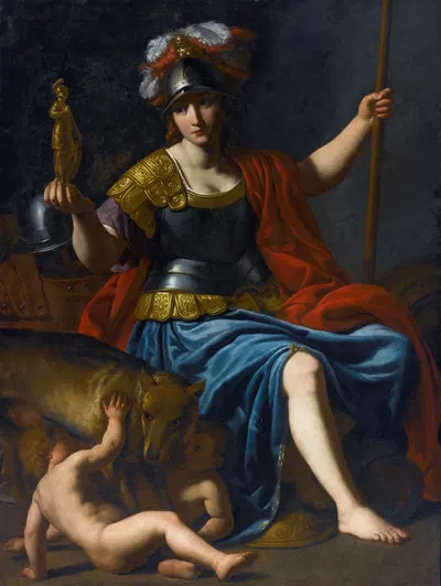 Bellona With Romulus And Remus by Alessandro Turchi — digital art print download