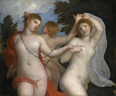 The Three Graces by Алессандро Варотари — digital art print download