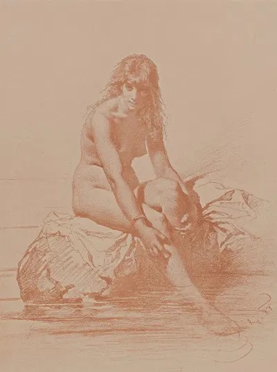 Nude Print by Mihály Zichy — digital art print download