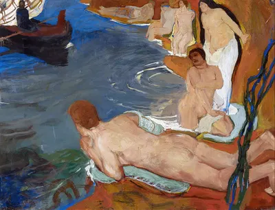 Ulysses And The Sirens by Carl Burckhardt, 1904 — digital art print download
