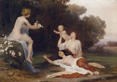 Idylle by Eduard Lebiedzki, 1907 — digital art print download
