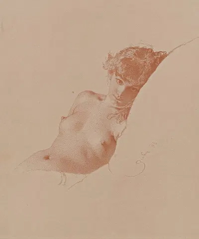 Nude Print by Mihály Zichy — digital art print download