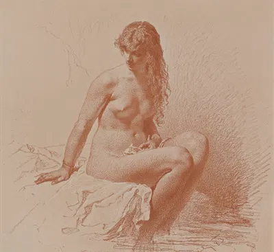 Nude Print by Михай Зичи — digital art print download