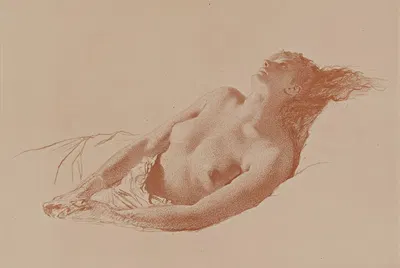 Nude Print by Михай Зичи — digital art print download