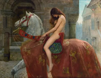 Lady Godiva by John Collier, 1898 — digital art print download